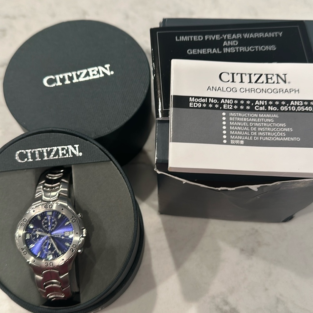Men's Citizen 100 M WR Chronograph Watch